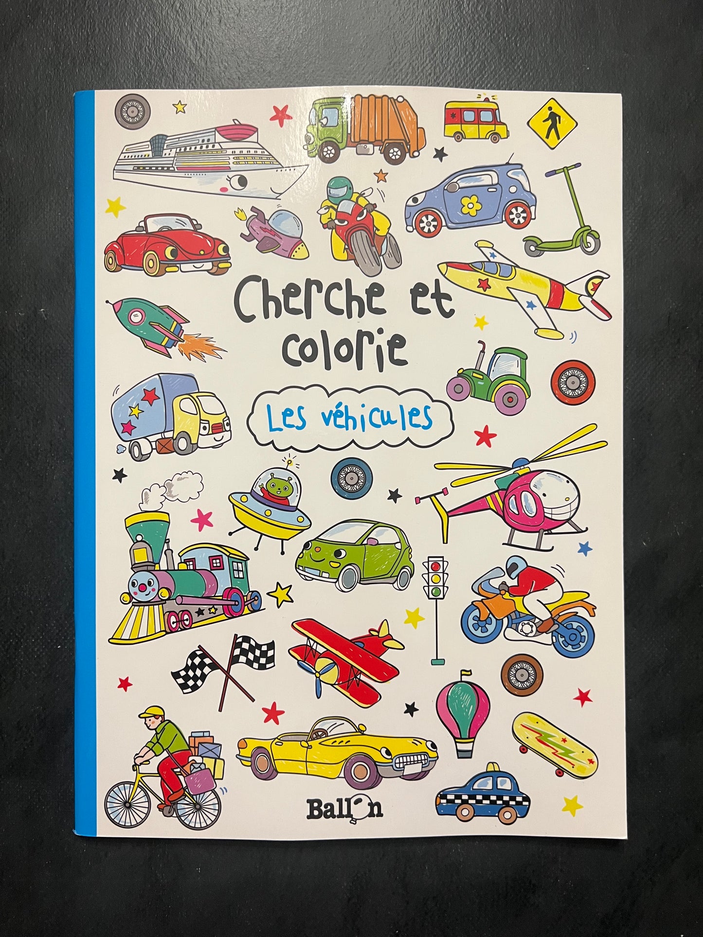 Cherche et colorie - les véhicules