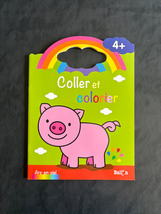 Livre - Coller et colorier - Dès 4 ans