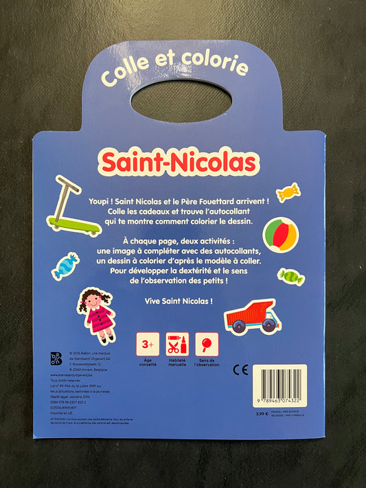 Colle et colorie - Saint-Nicolas