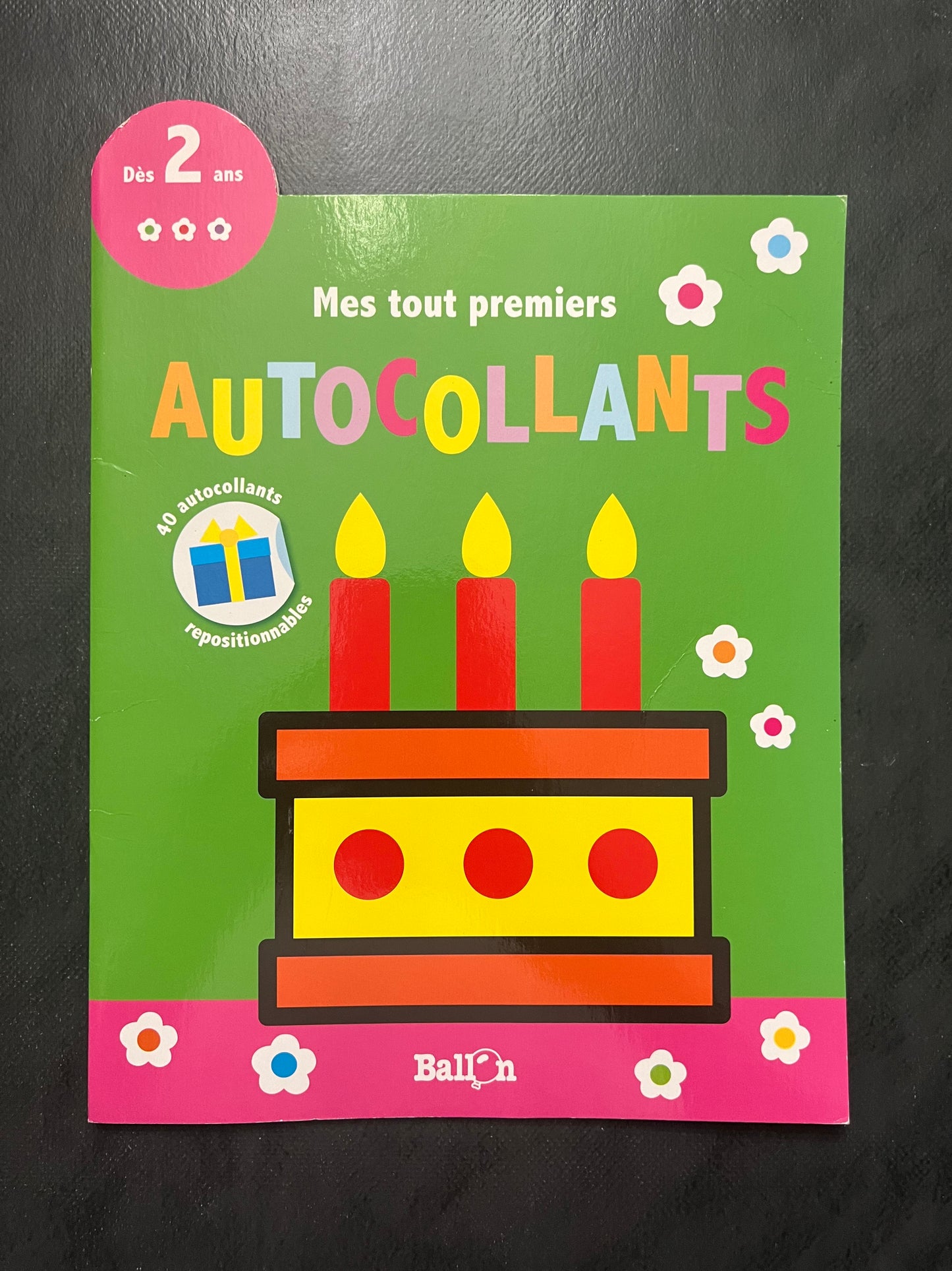 Livre d'autocollants - dés 2 ans