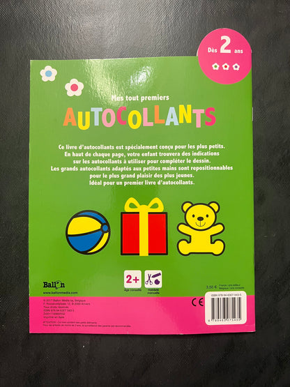 Livre d'autocollants - dés 2 ans