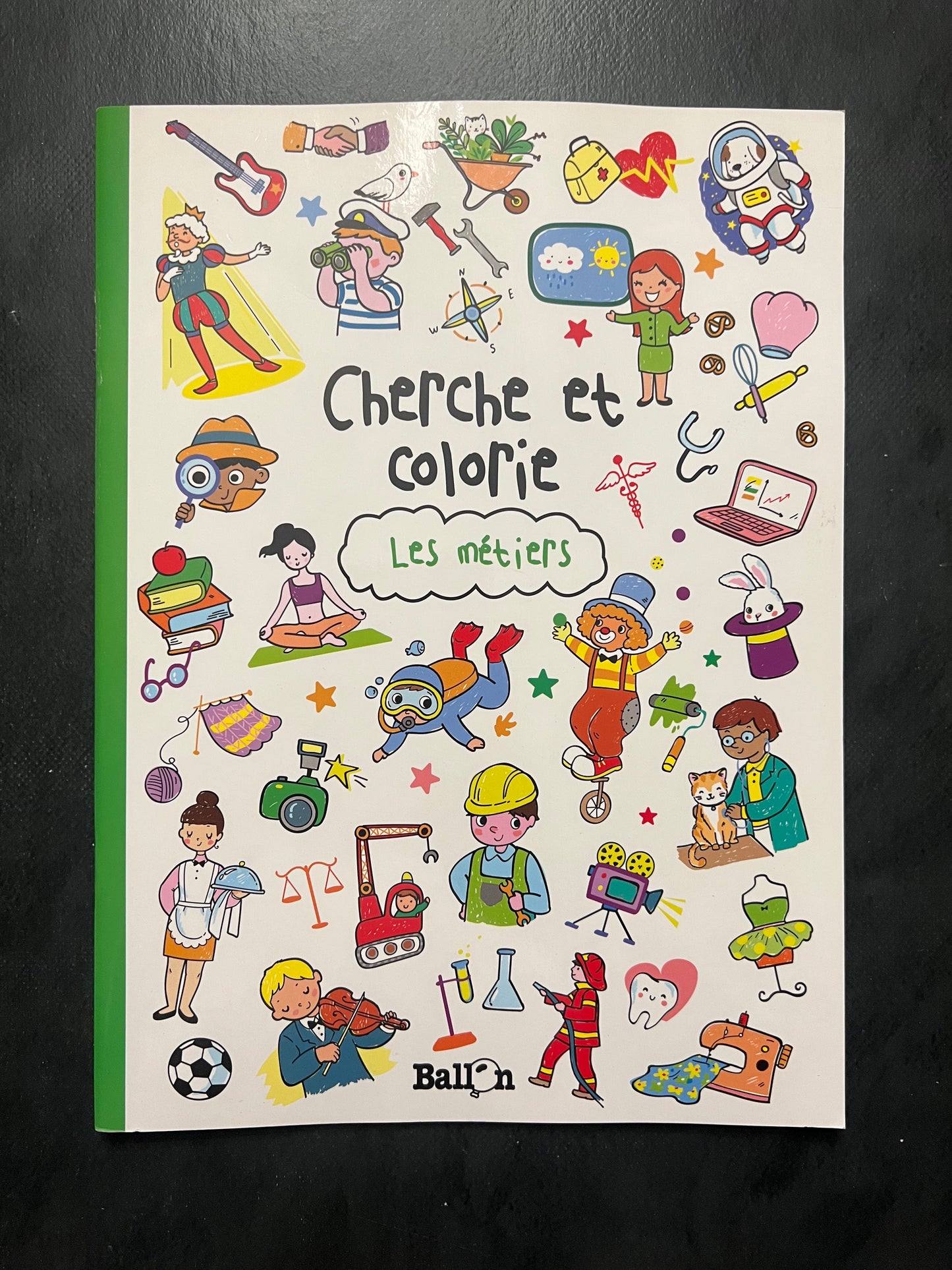 Cherche et colorie - les métiers