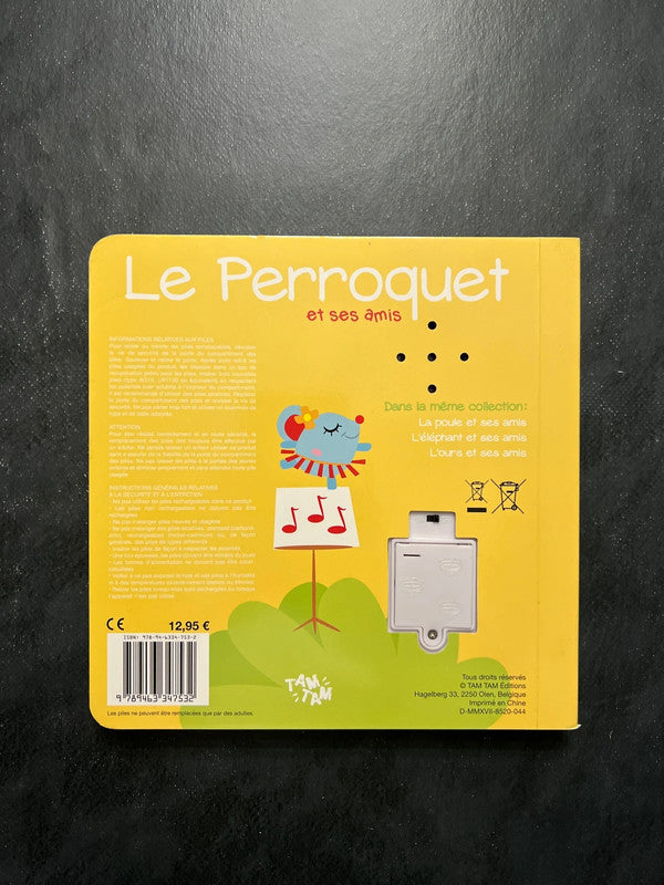 Mon petit livre sonore - le perroquet et ses amis
