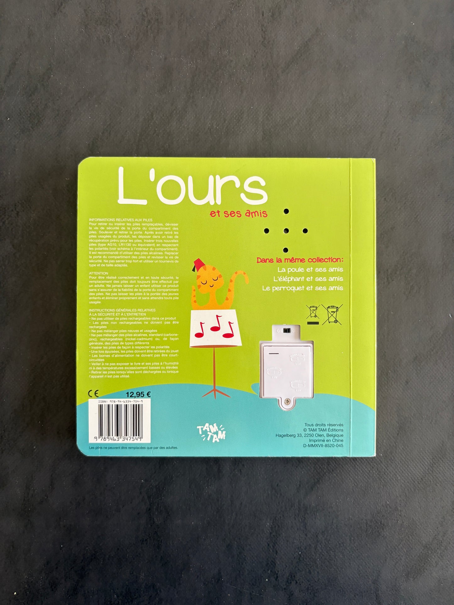 Livre sonore - L'ours et ses amis