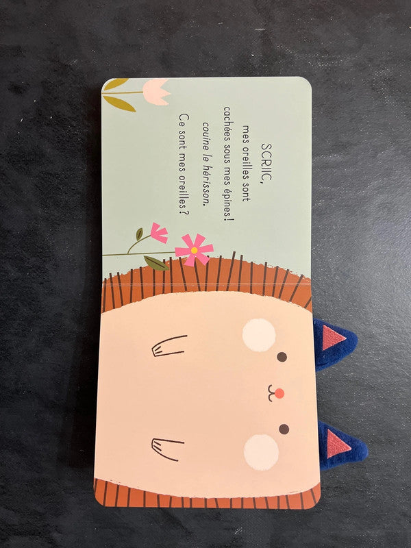 Livre cartonné - à qui sont ces oreilles - lapin