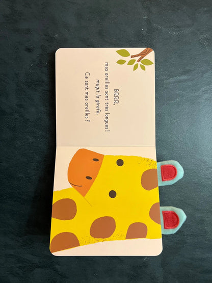 Livre cartonné - à qui sont ces oreilles - vache