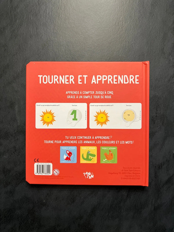 Livre tourner et apprendre - les nombres