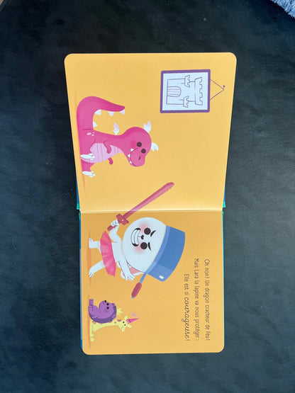 Livre tourne moi - Lara est effrayée !