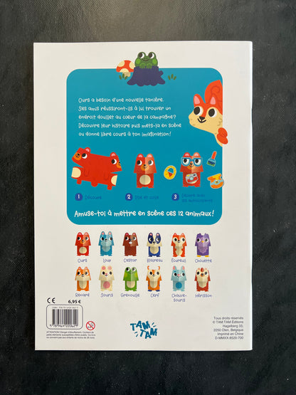 Coupe, colle et joue - mes 12 animaux copains