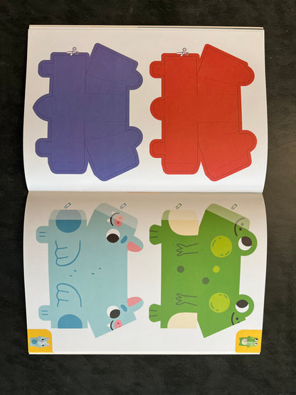 Coupe, colle et joue - mes 12 animaux copains