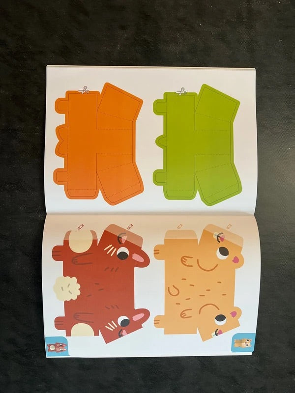 Coupe, colle et joue - mes 12 copains animaux