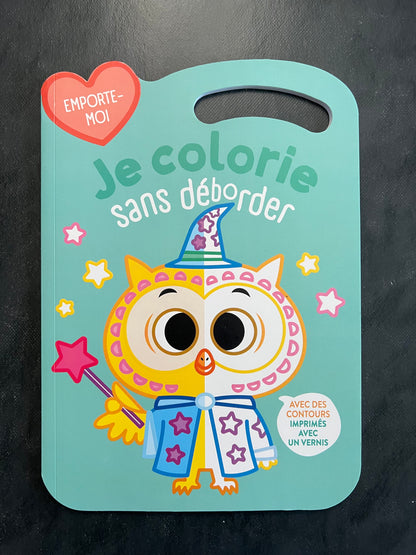 Je colorie sans déborder - chouette