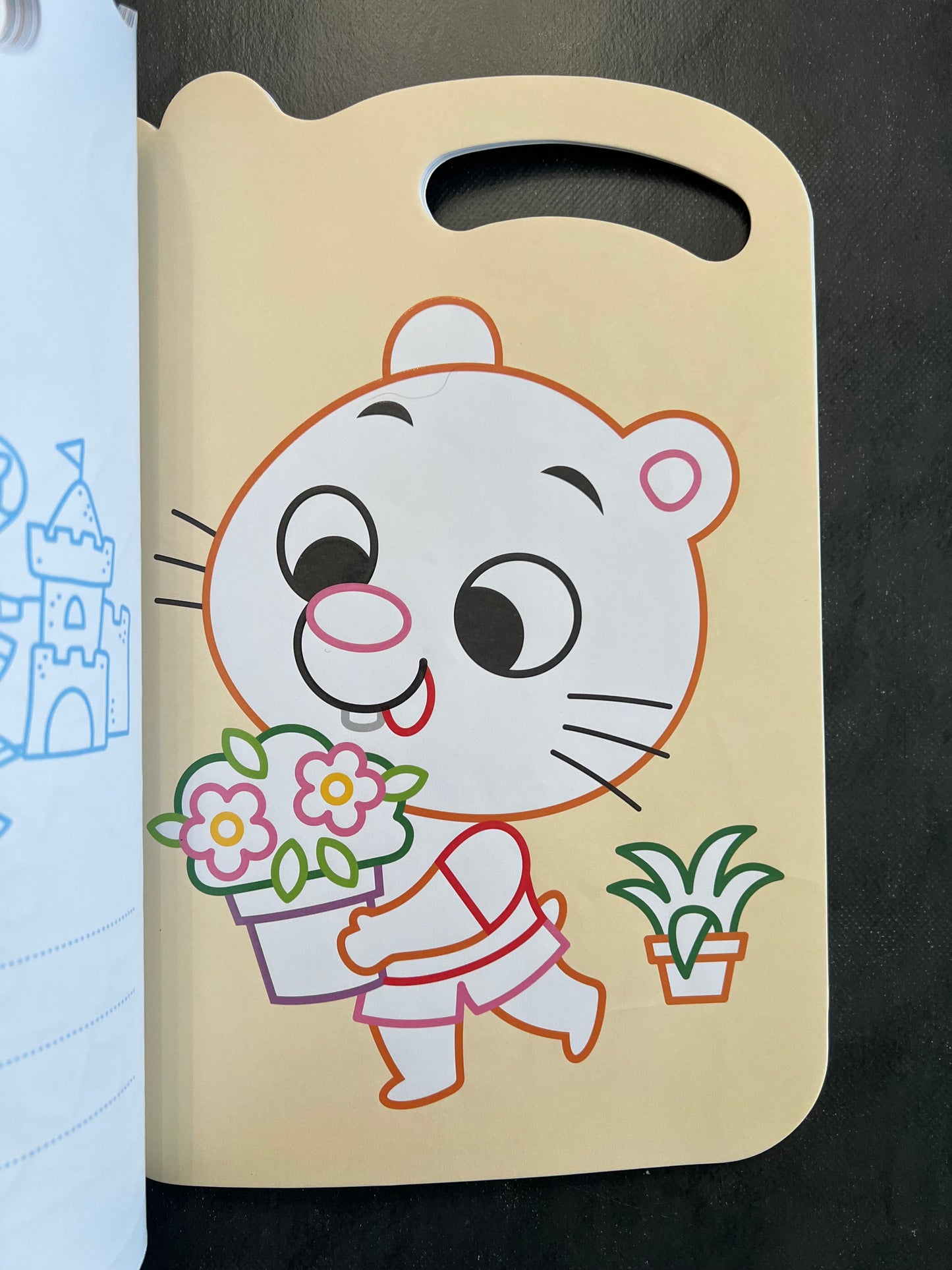 Je colorie sans déborder - chouette