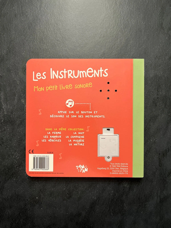 Mon petit livre sonore - les instruments