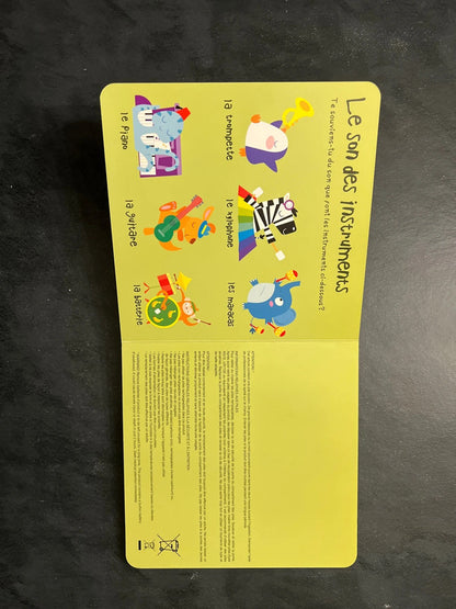 Mon petit livre sonore - les instruments