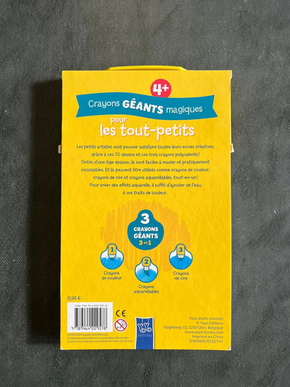 Crayons géants magiques pour les tout-petits