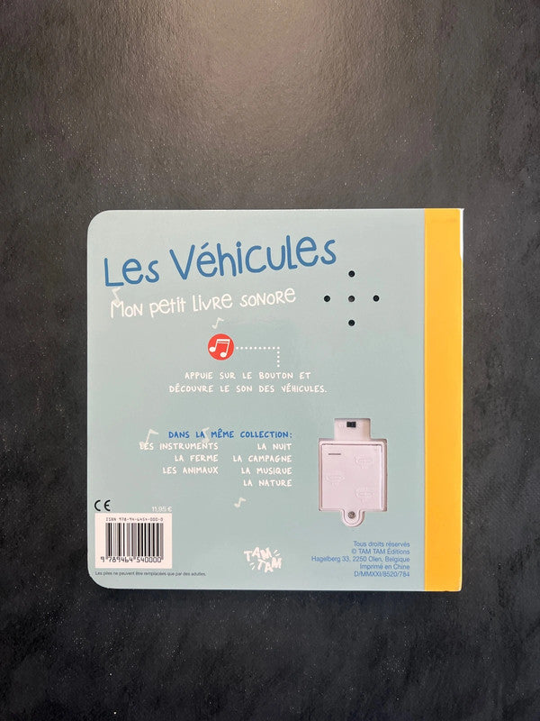 Mon petit livre sonore - les véhicules