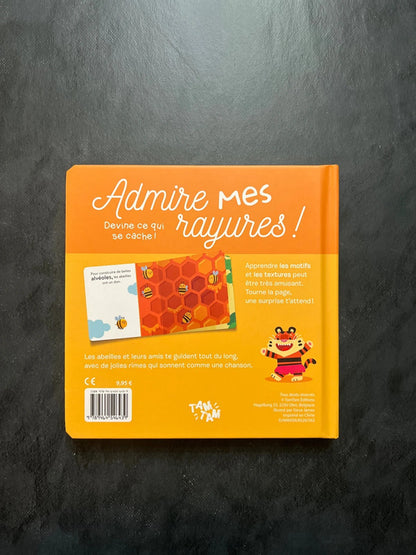 Livre devine qui se cache - admire mes rayures !