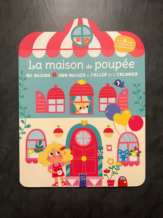 Mon imagier à coller et à colorier - la maison de poupée
