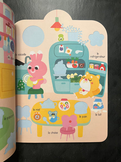 Mon imagier à coller et à colorier - la maison de poupée