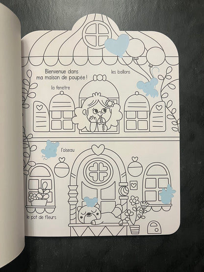 Mon imagier à coller et à colorier - la maison de poupée