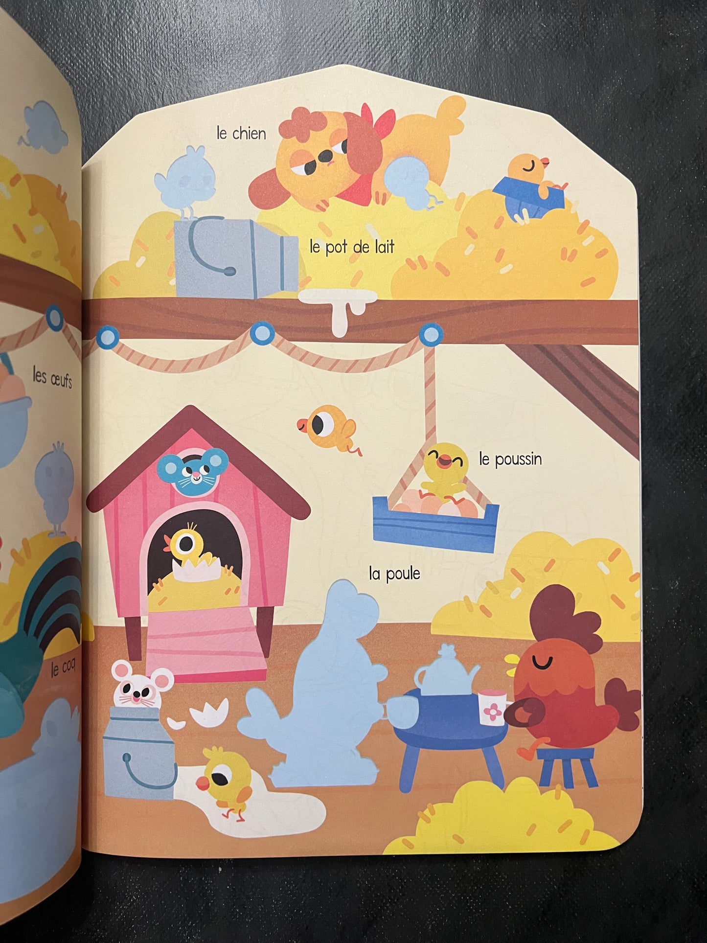 Mon imagier à coller et à colorier - la jolie ferme